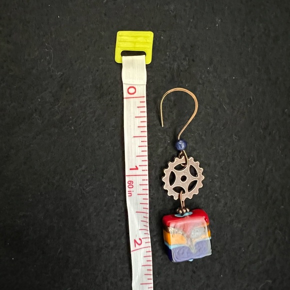 22186 Steam punk earrings. - Picture 3 of 3